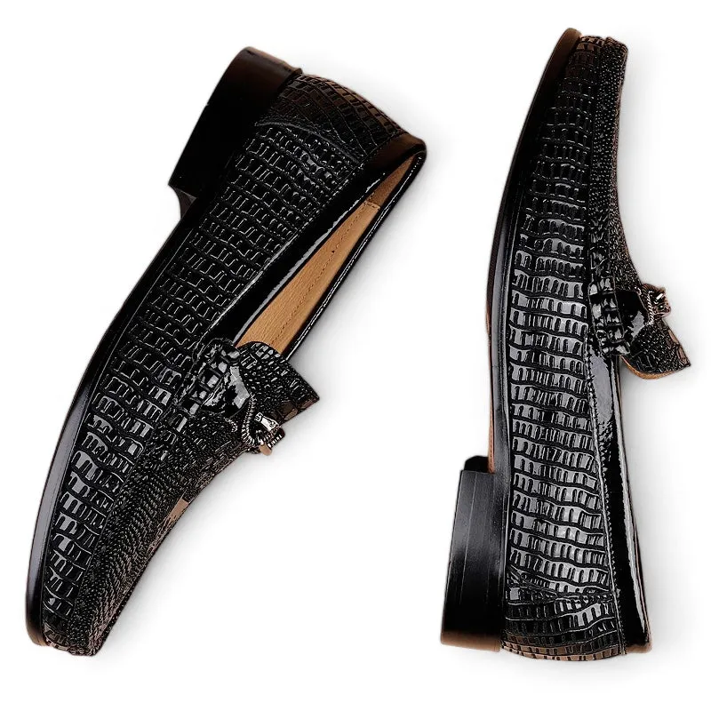 Croco-Embossed Sovereign Loafers