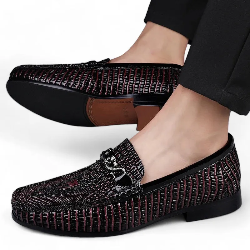 Croco-Embossed Sovereign Loafers