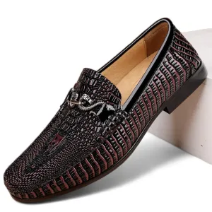 Croco-Embossed Sovereign Loafers