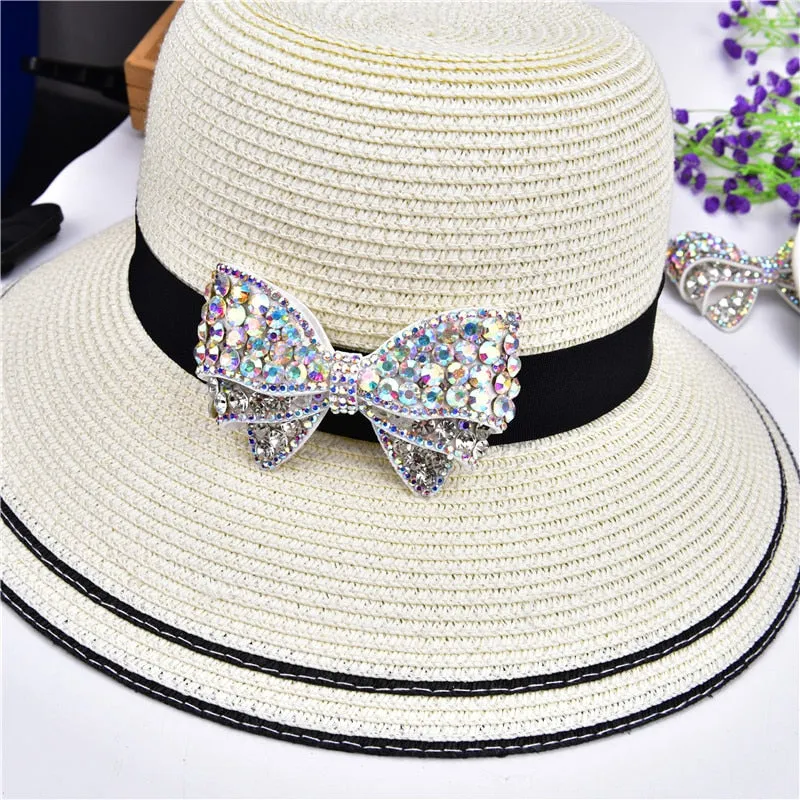 Crystals Rhinestone Bow Tie and Butterfly Applique