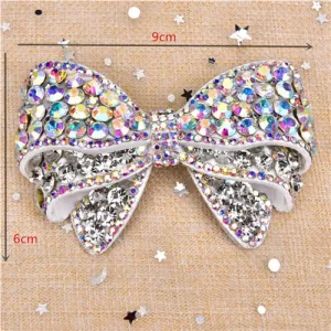 Crystals Rhinestone Bow Tie and Butterfly Applique