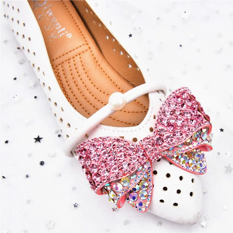 Crystals Rhinestone Bow Tie and Butterfly Applique