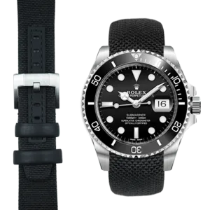 Curved End Nylon Strap for Rolex Submariner Ceramic with Tang Buckle