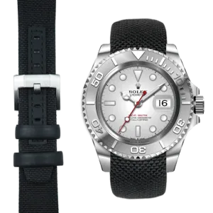 Curved End Nylon Strap for Rolex Yacht-Master with Tang Buckle