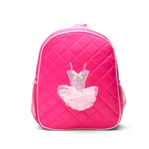 Dance Backpack Quilted Sequin Ballerina Tutu Backpack Medium Girls 3-9