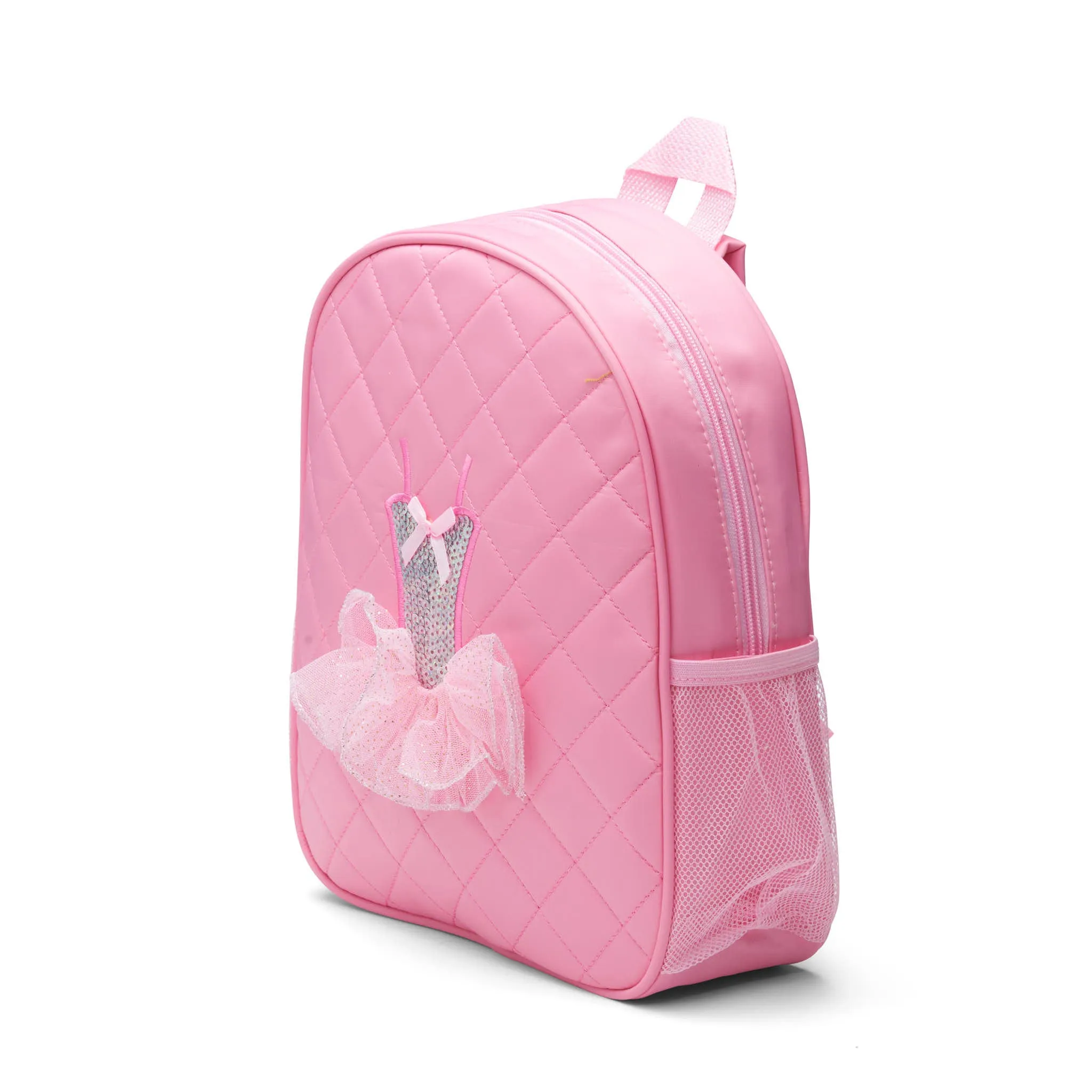 Dance Backpack Quilted Sequin Ballerina Tutu Backpack Medium Girls 3-9