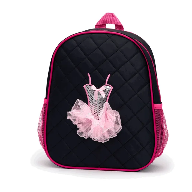 Dance Backpack Quilted Sequin Ballerina Tutu Backpack Medium Girls 3-9