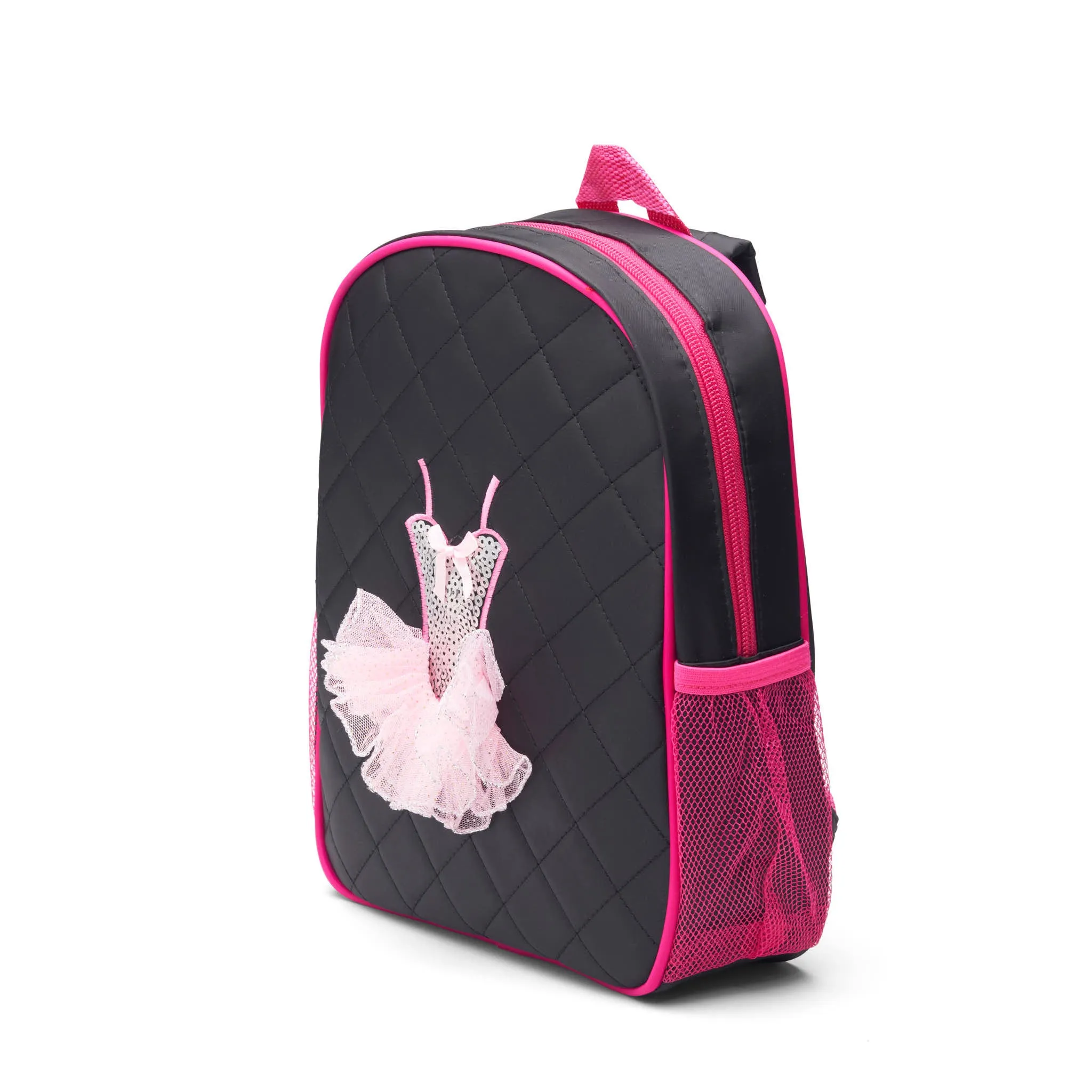 Dance Backpack Quilted Sequin Ballerina Tutu Backpack Medium Girls 3-9
