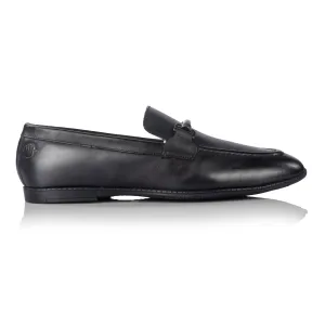 Davin Corded Loafer (Piano Black)