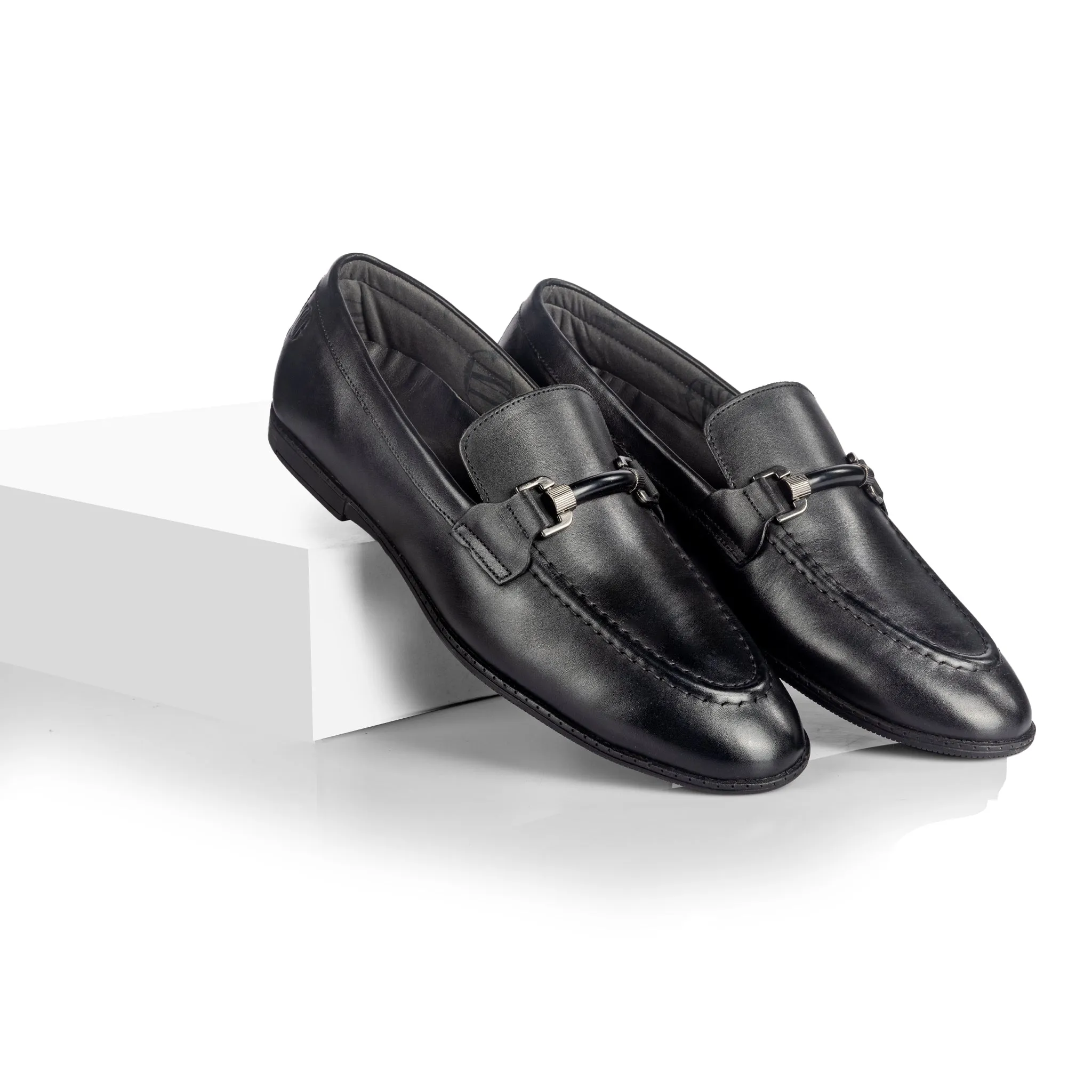 Davin Corded Loafer (Piano Black)