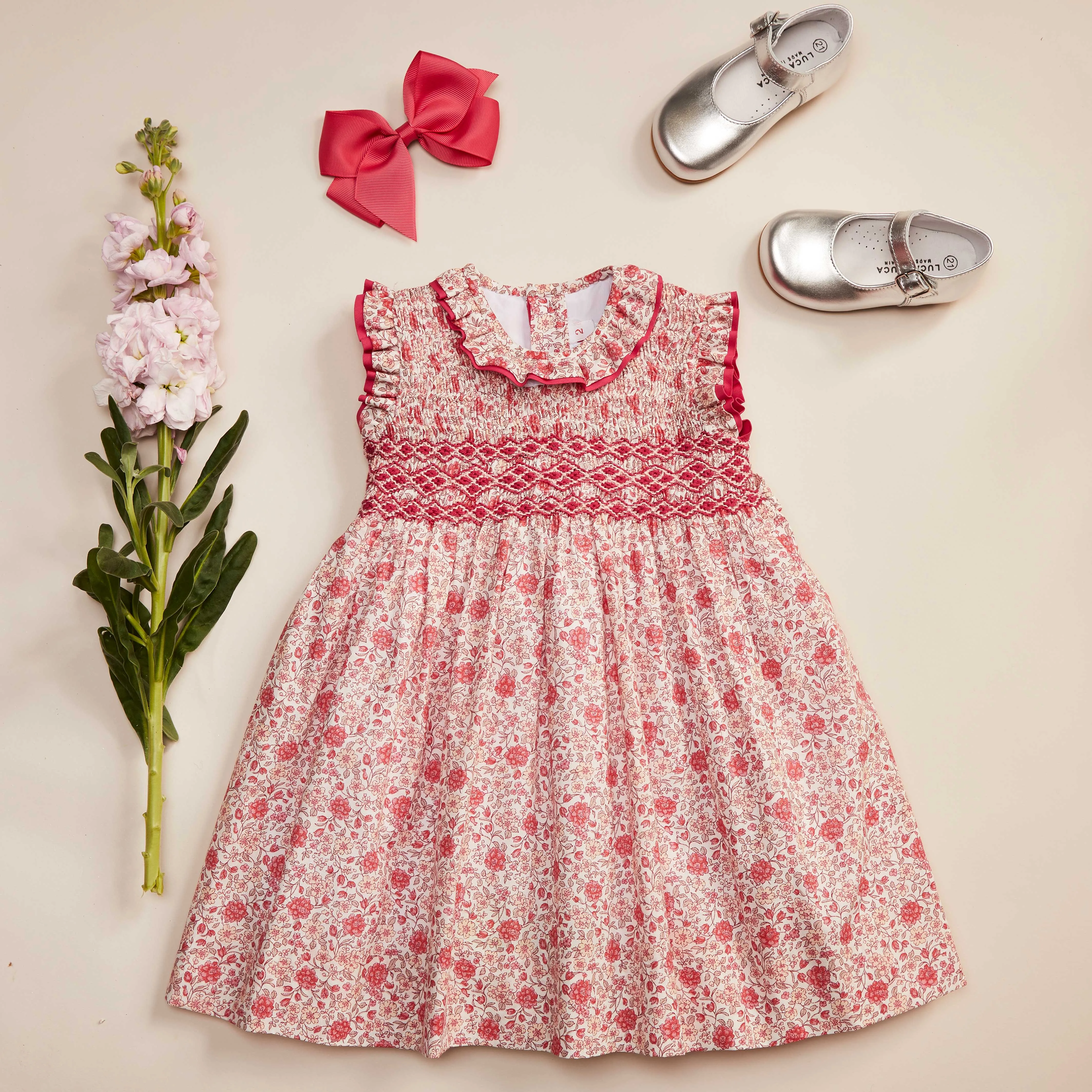 DELPHINE HAND-SMOCKED DRESS