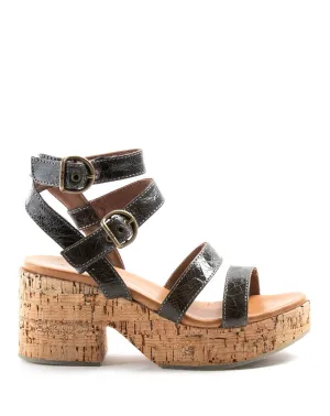 DITT Black Leather Sandals
