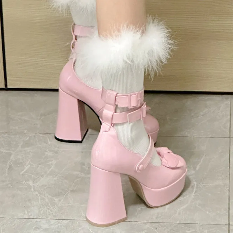 Dolly Bow Strap High-Heels