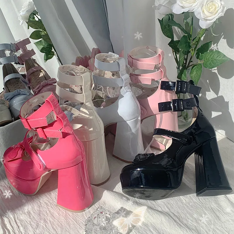 Dolly Bow Strap High-Heels