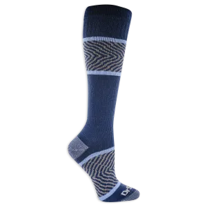 Dr. Scholl's Women's Graduated Compression Chevron Mesh Pattern Knee High Socks 1 Pair Pack - Light Compression, Sophisticated Style
