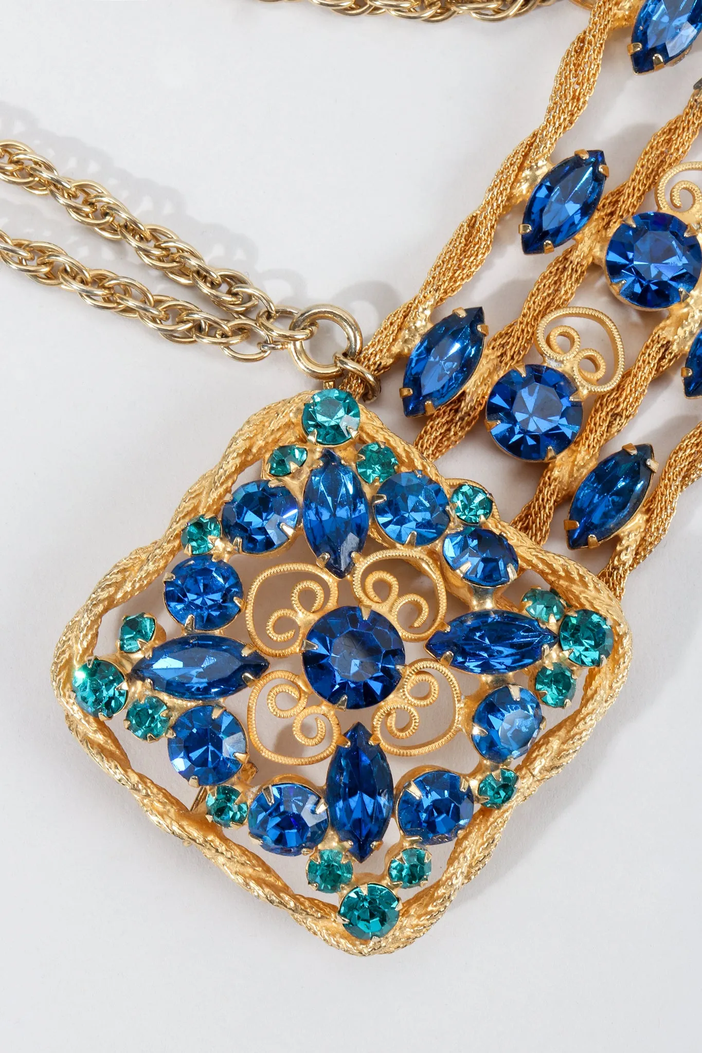 Draped Gold Gemstone Belt