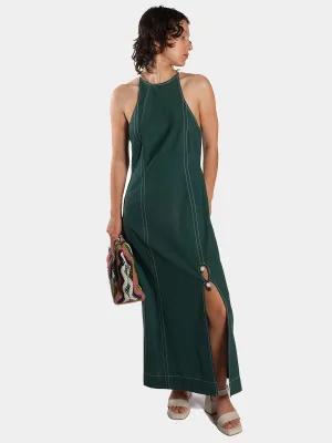 Drapey Melange Maxi Dress