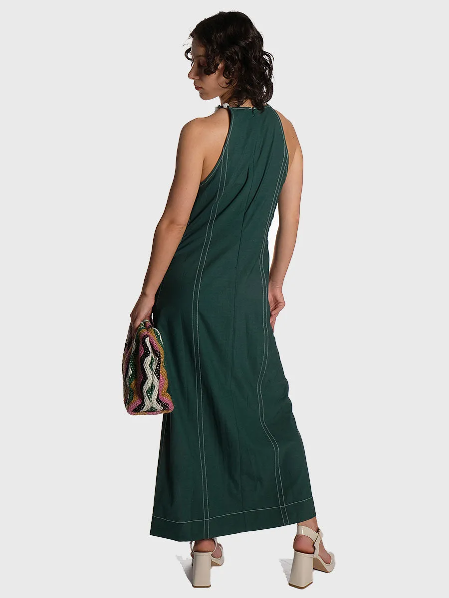 Drapey Melange Maxi Dress