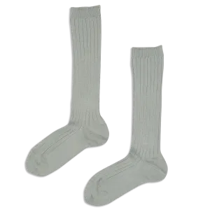 DRY GREEN RIBBED HIGH SOCKS