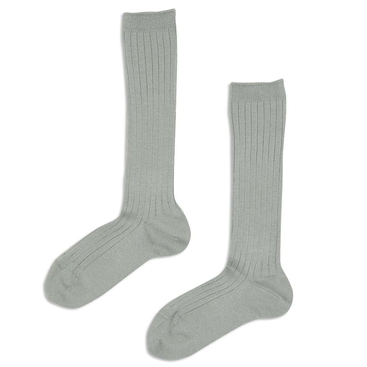 DRY GREEN RIBBED HIGH SOCKS