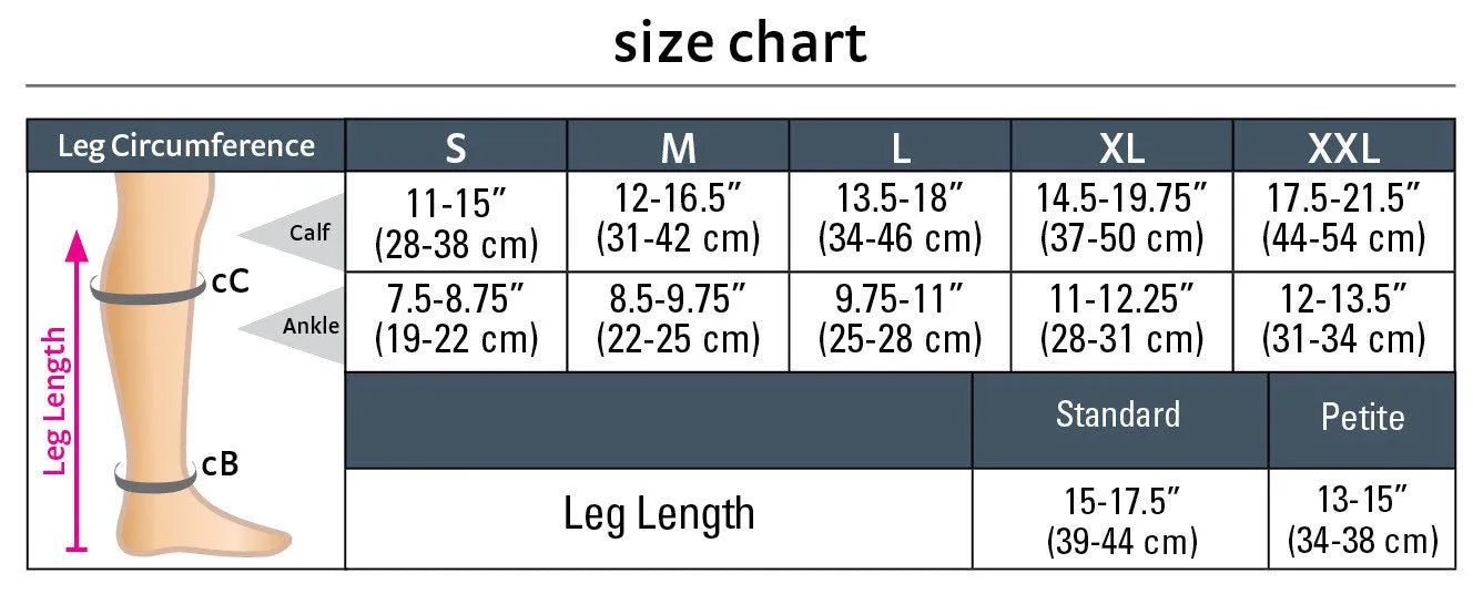 duomed advantage, 30-40 mmHg, Calf High, Open Toe
