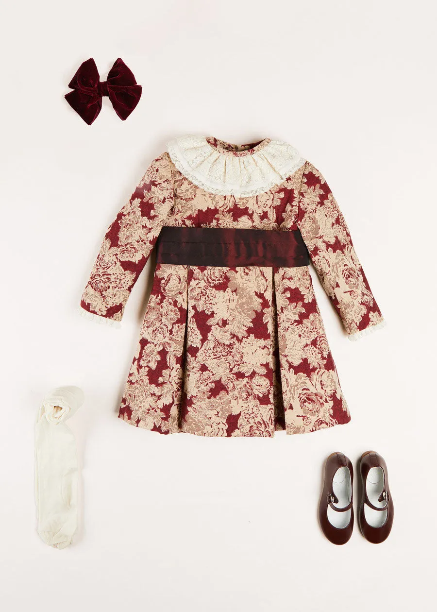 Eleanor Floral Gift Set in Burgundy