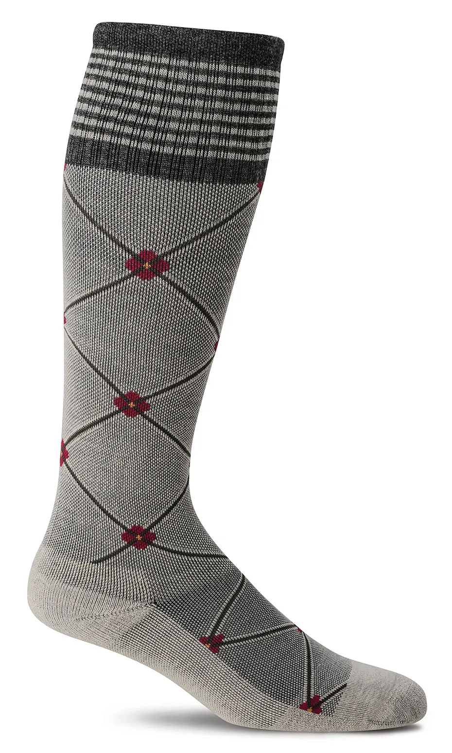 Elevation Knee-High Women - Oyster Firm Compression (20-30mmHG)