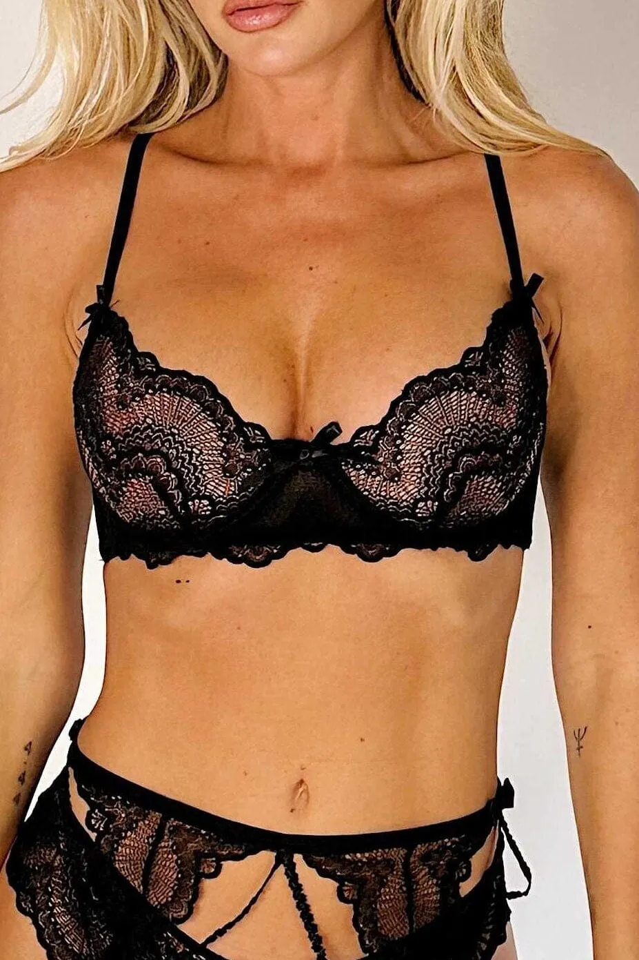 Eloise Black Bra