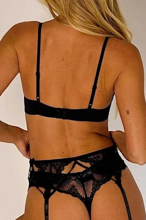 Eloise Black Bra