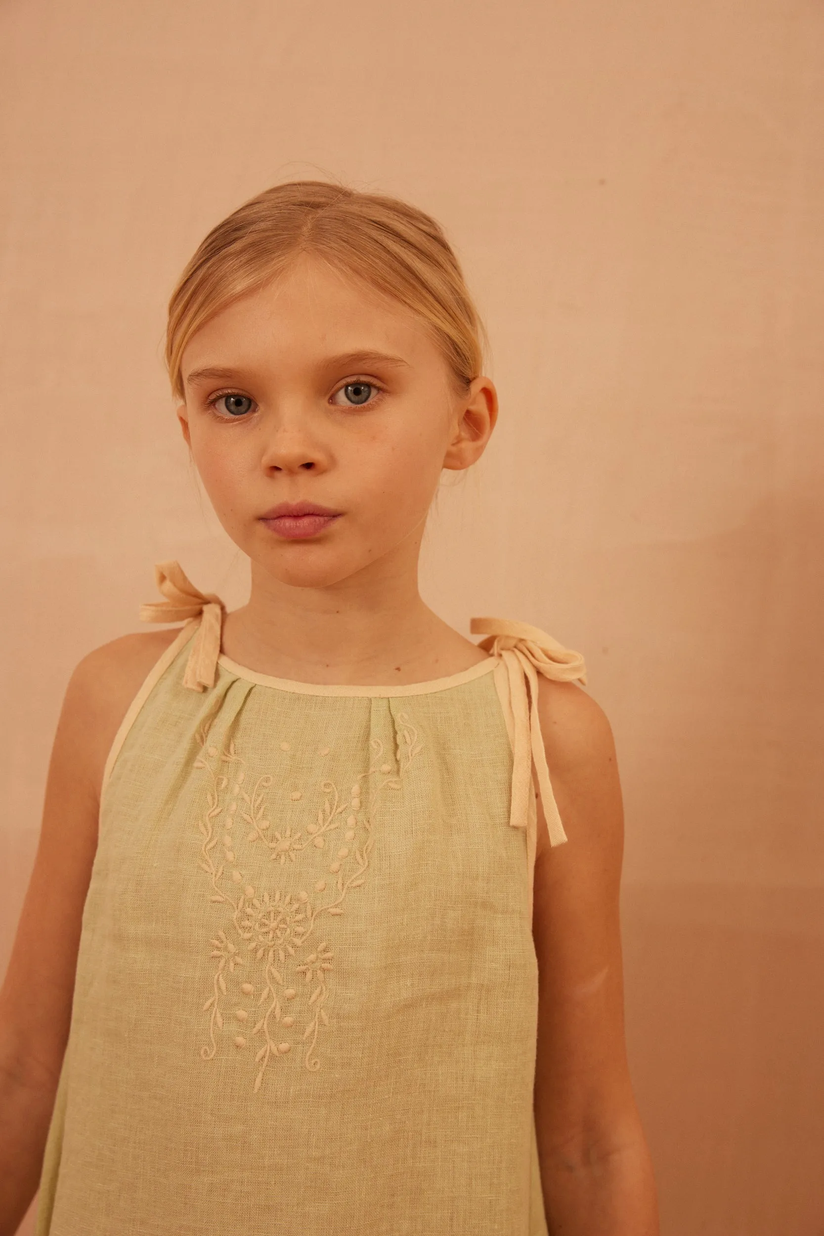Emeline Sundress - Spearmint/Milk