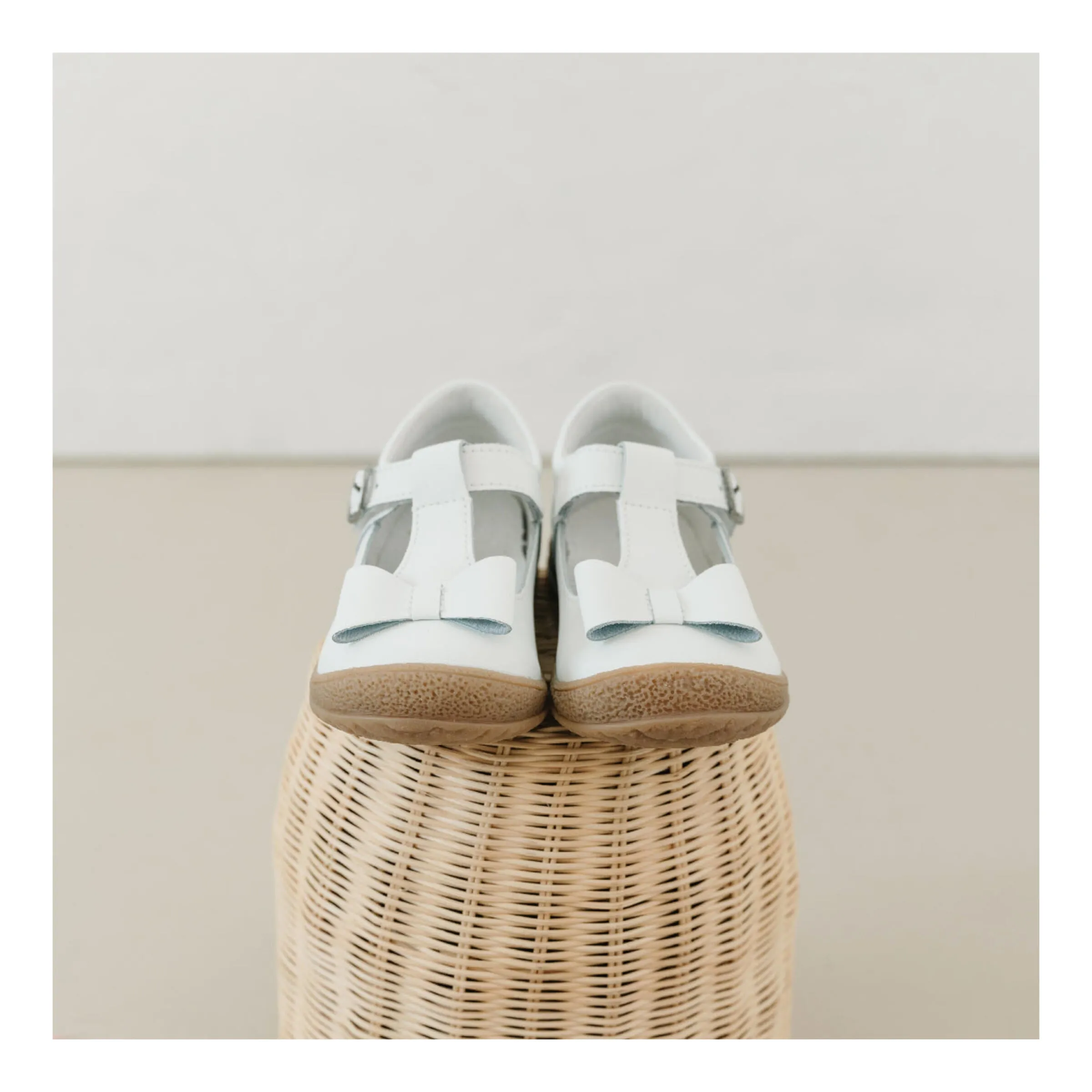 EMMA WHITE BOW T-STRAP MARYJANE