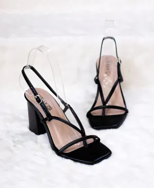 Enya Square Toe Box Heels