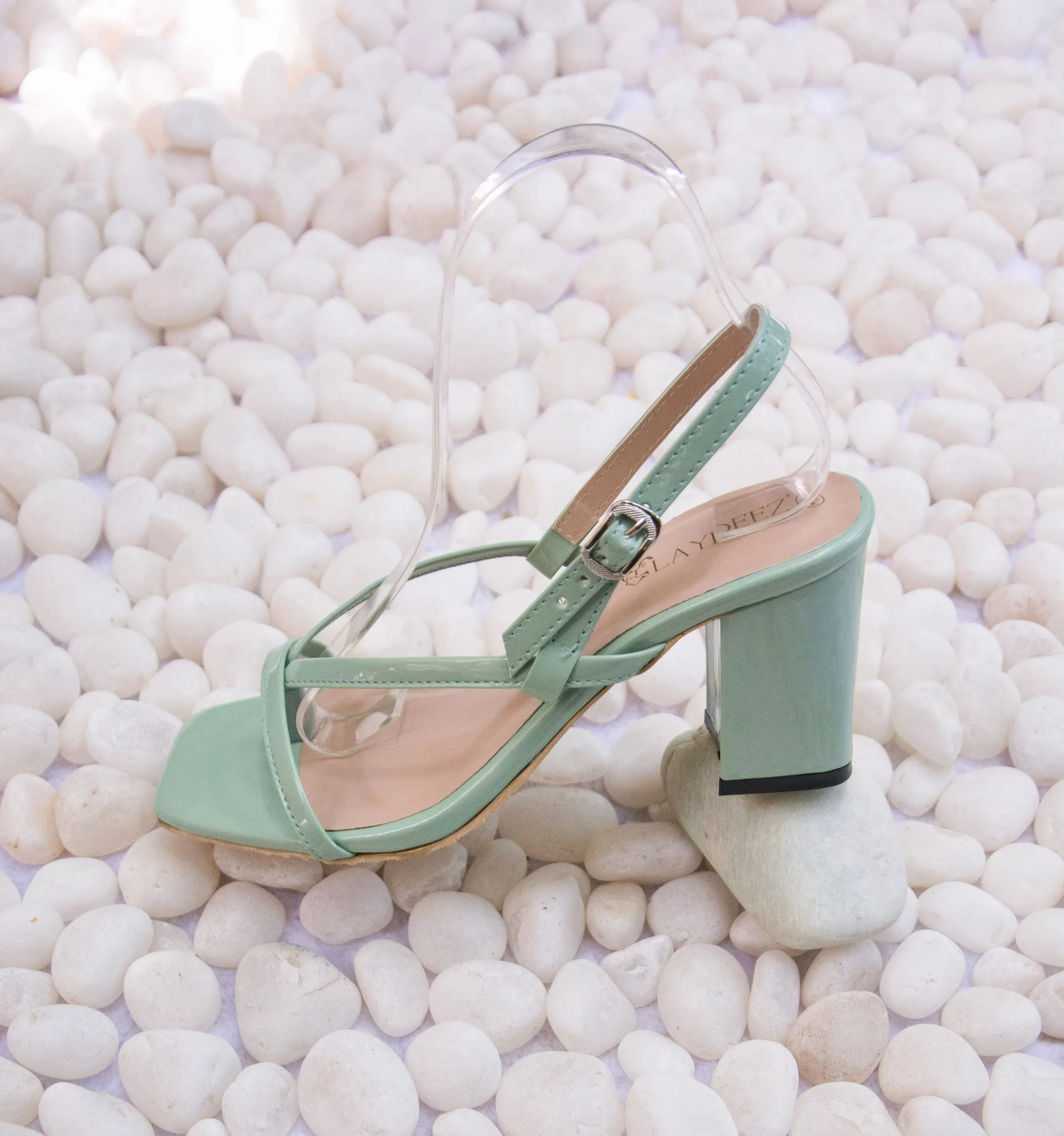 Enya Square Toe Box Heels