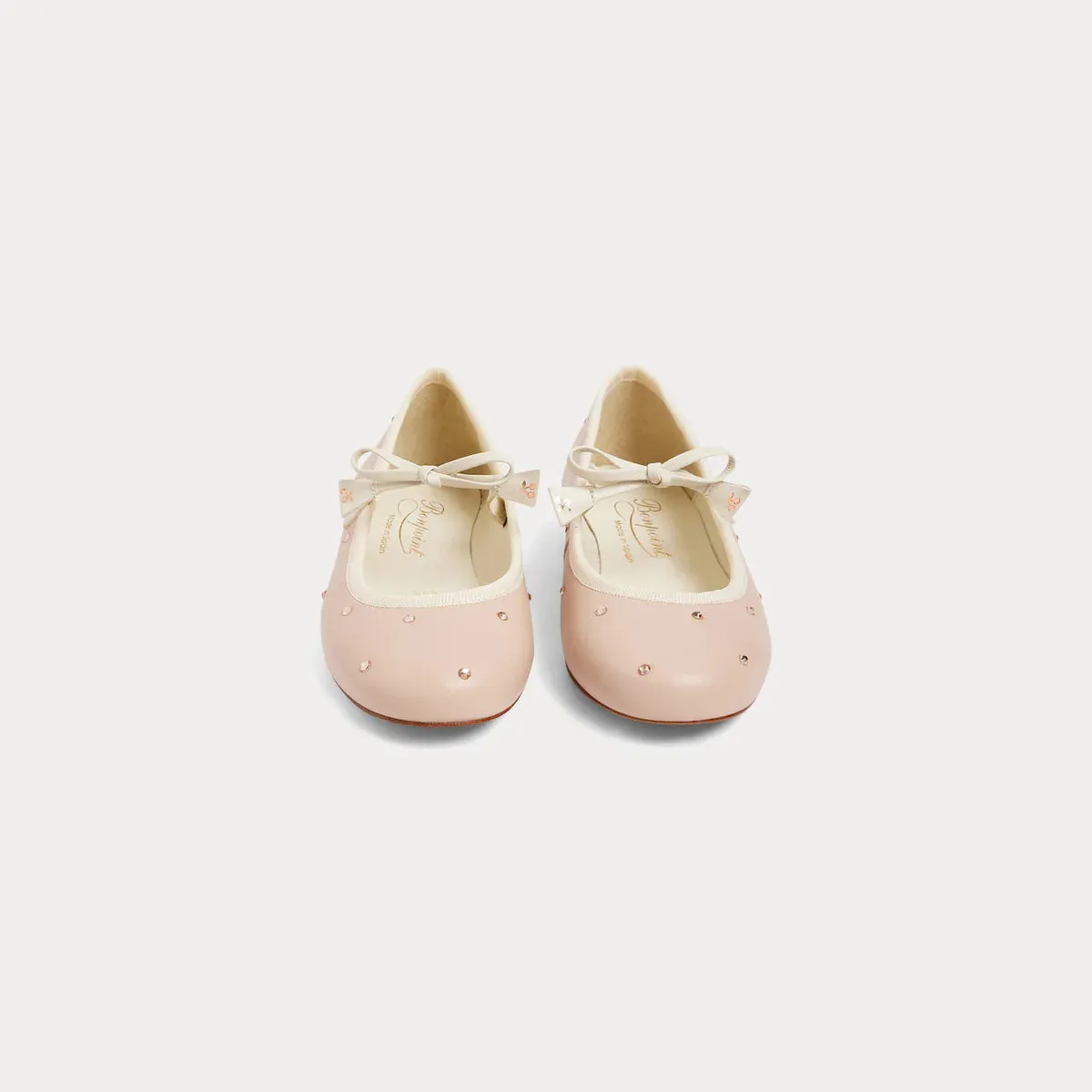 Eveline mary janes with bow and rhinestones