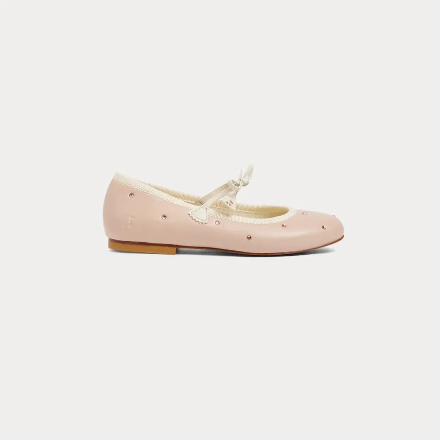 Eveline mary janes with bow and rhinestones