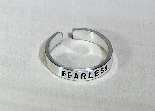 Fearless Sterling Silver Toe Ring - choice of metals