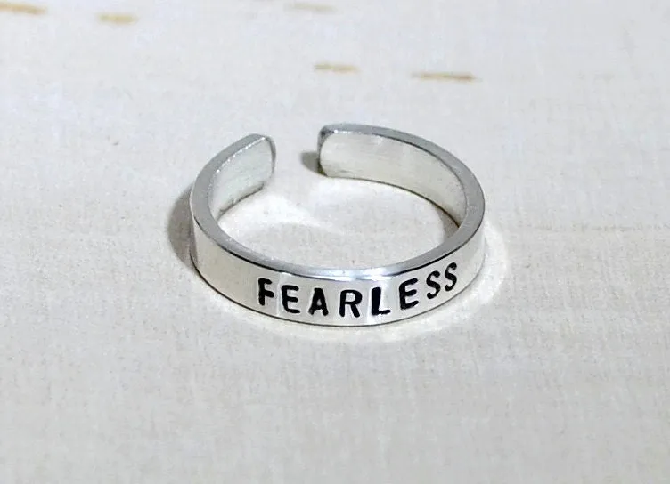 Fearless Sterling Silver Toe Ring - choice of metals