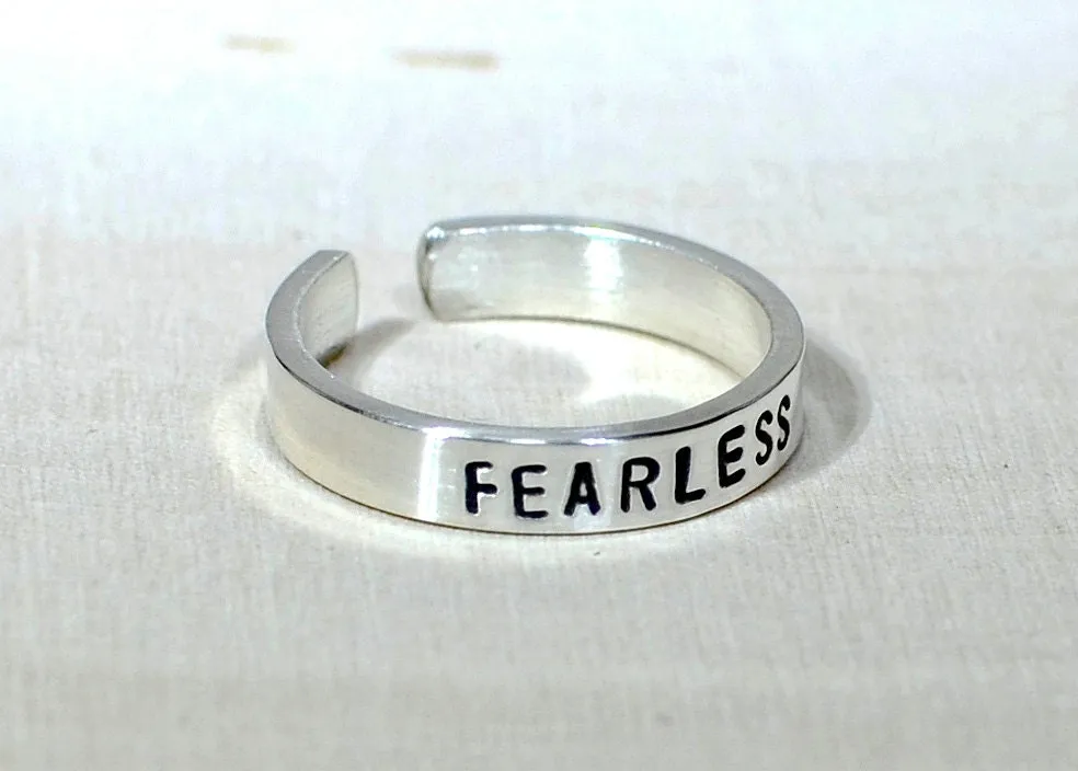 Fearless Sterling Silver Toe Ring - choice of metals