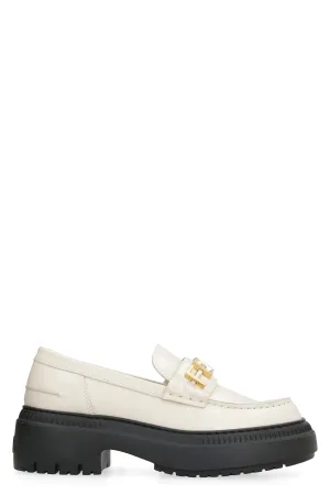 Fendigraphy leather loafers
