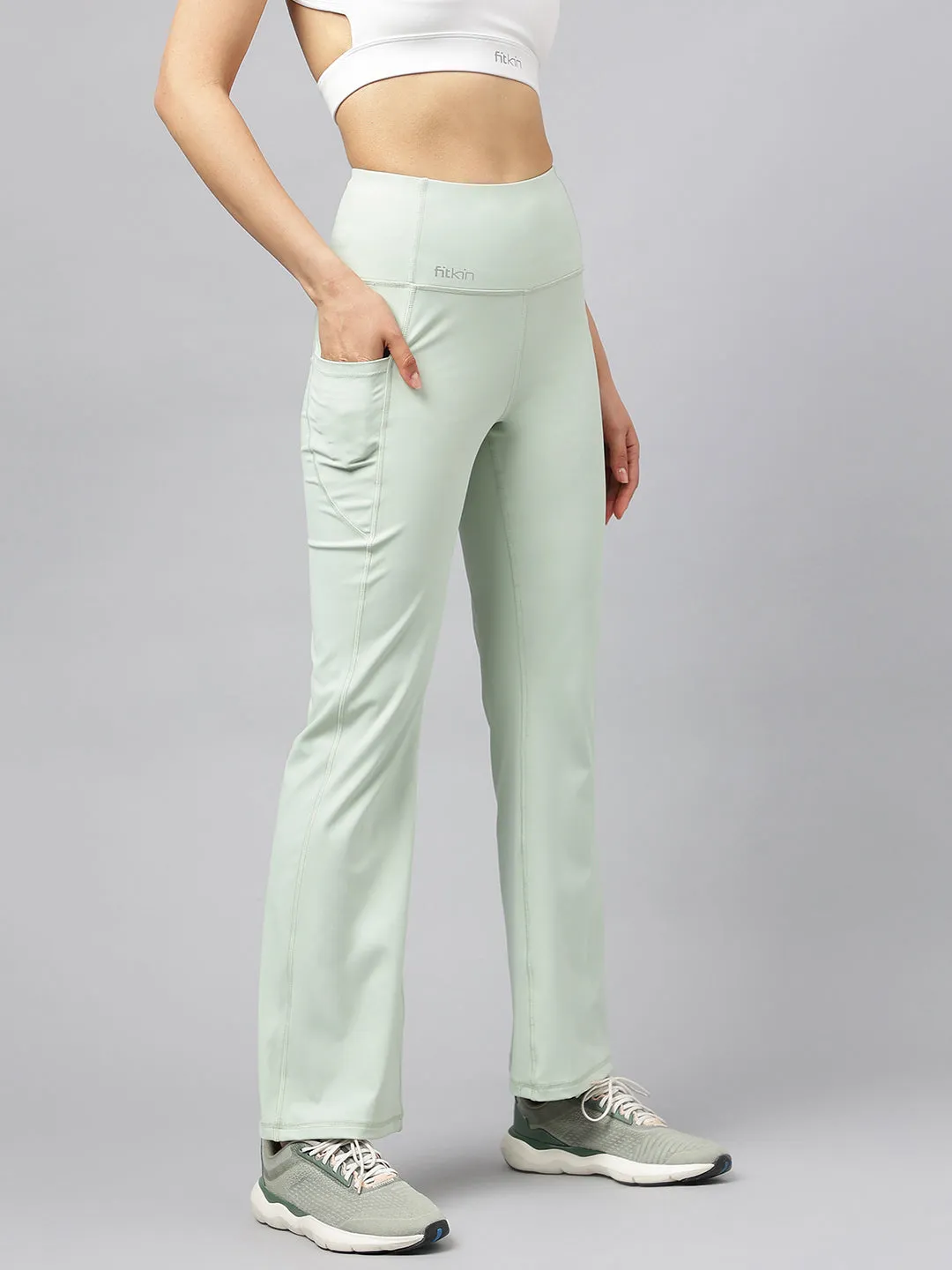 Fitkin high waist side pocket trackpants