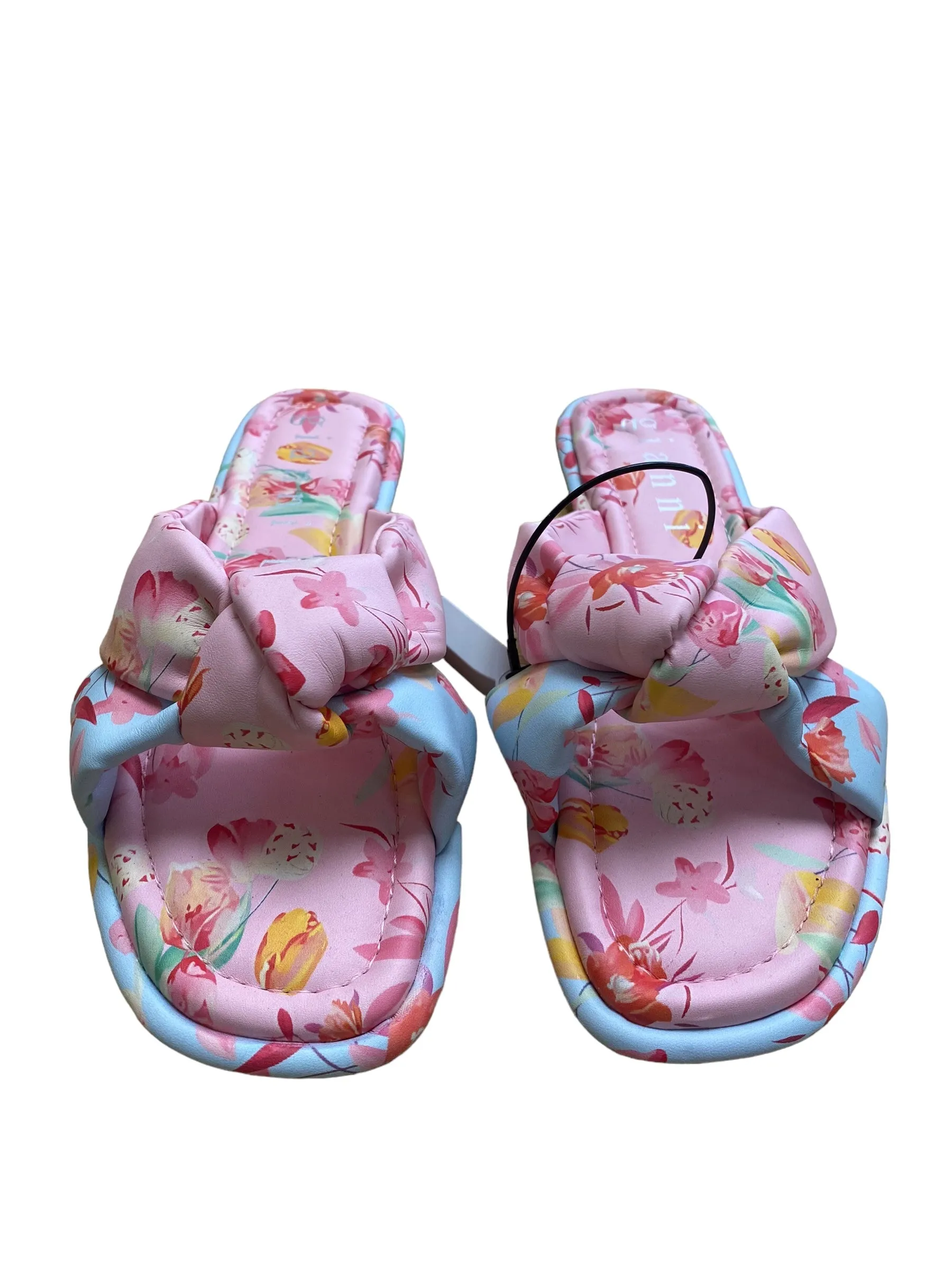 Floral Print Sandals Flats Gianni Bini, Size 9