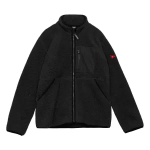 FLORENCE HIGH PILE UTILITY FLEECE JACKET BLACK