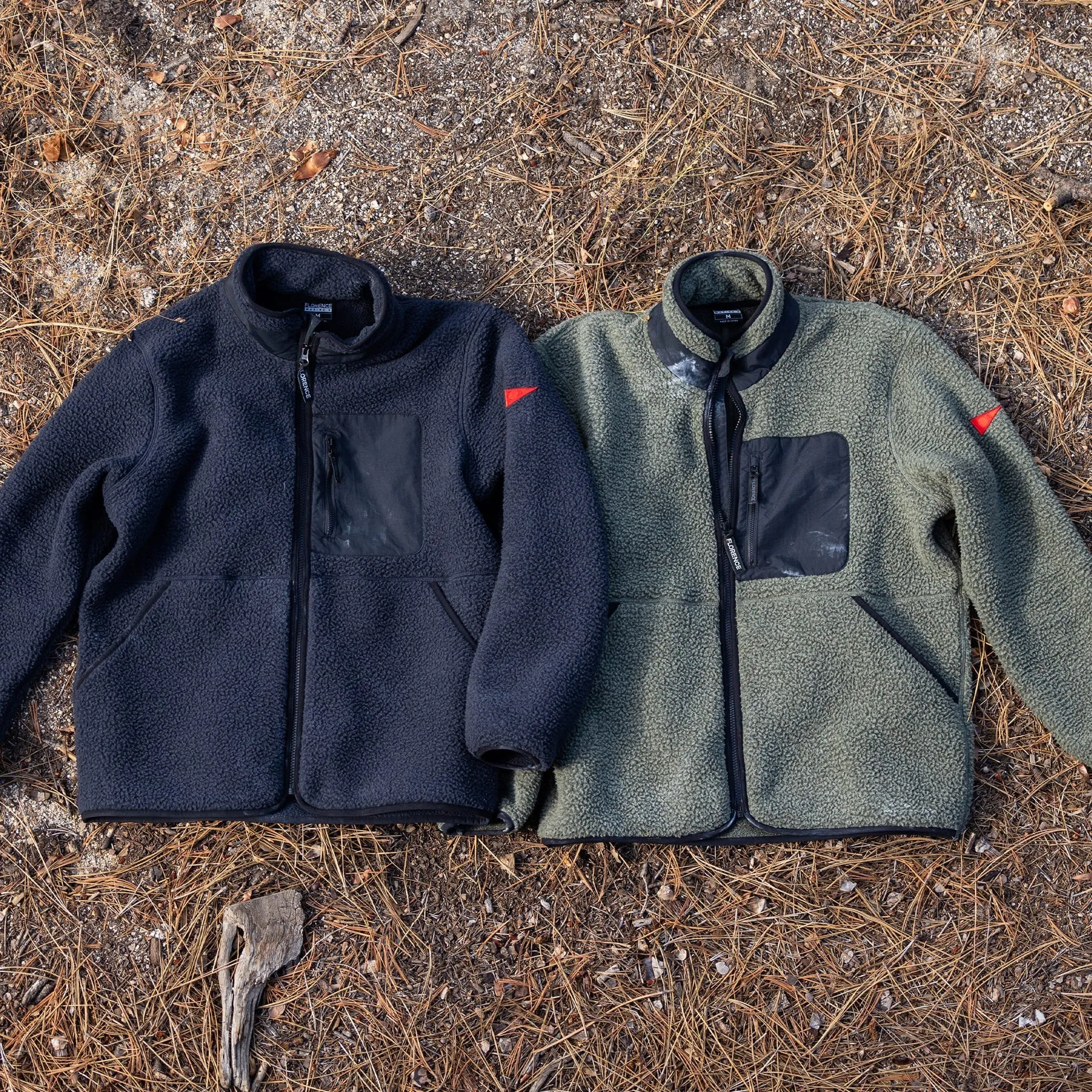 FLORENCE HIGH PILE UTILITY FLEECE JACKET BLACK