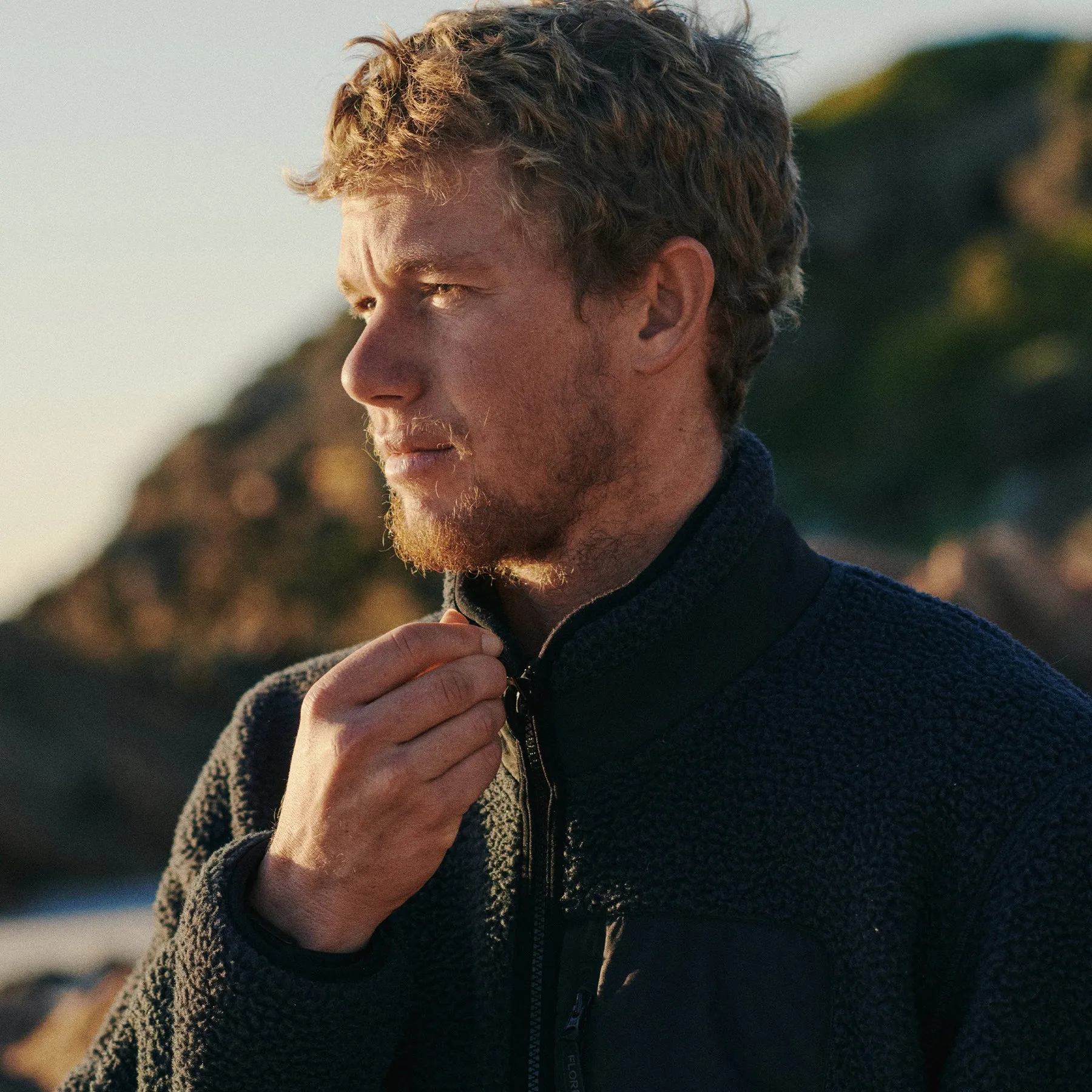FLORENCE HIGH PILE UTILITY FLEECE JACKET BLACK