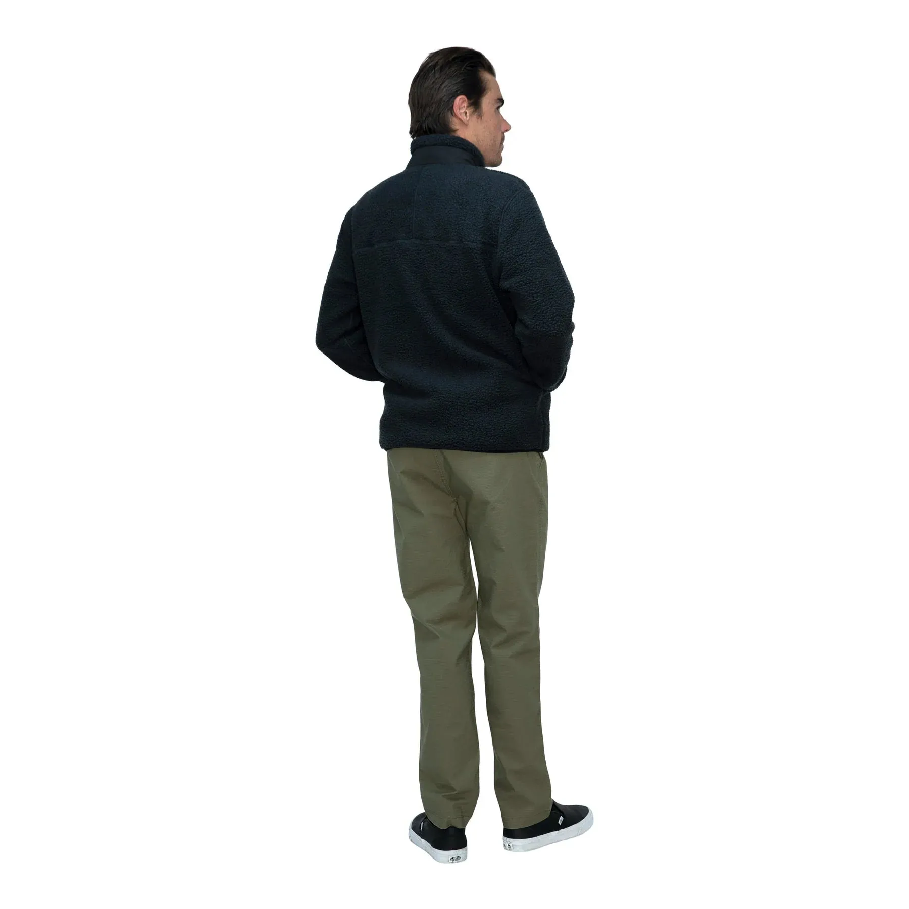 FLORENCE HIGH PILE UTILITY FLEECE JACKET BLACK