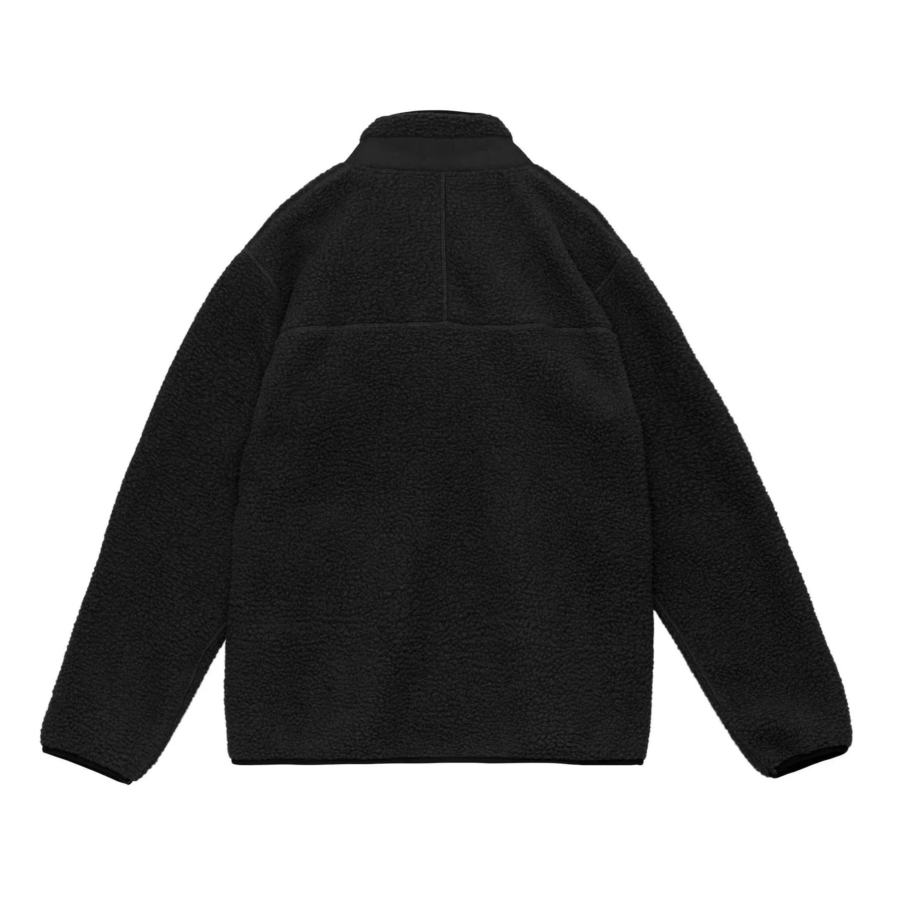 FLORENCE HIGH PILE UTILITY FLEECE JACKET BLACK