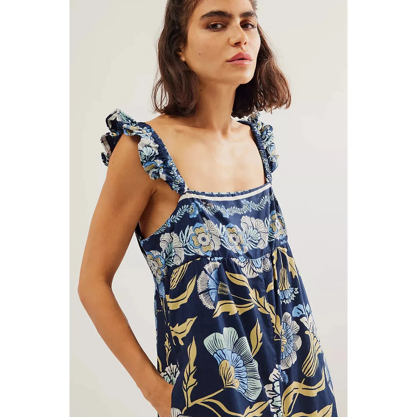 Free People Bali Albright Jumpsuit in Navy Combo
