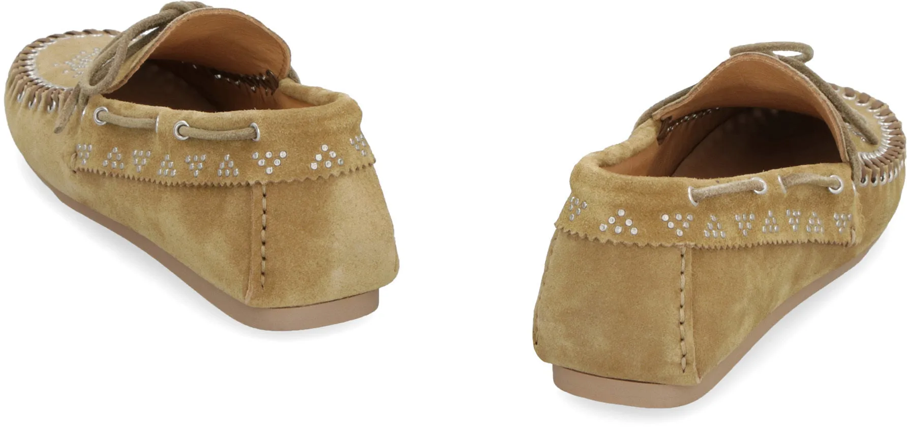 Freen studded suede loafers