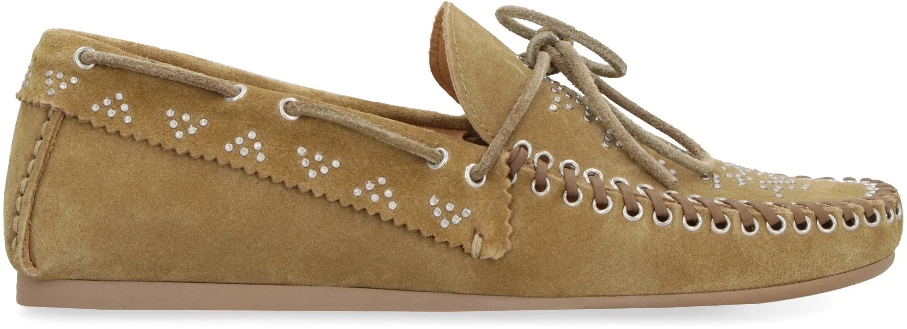 Freen studded suede loafers