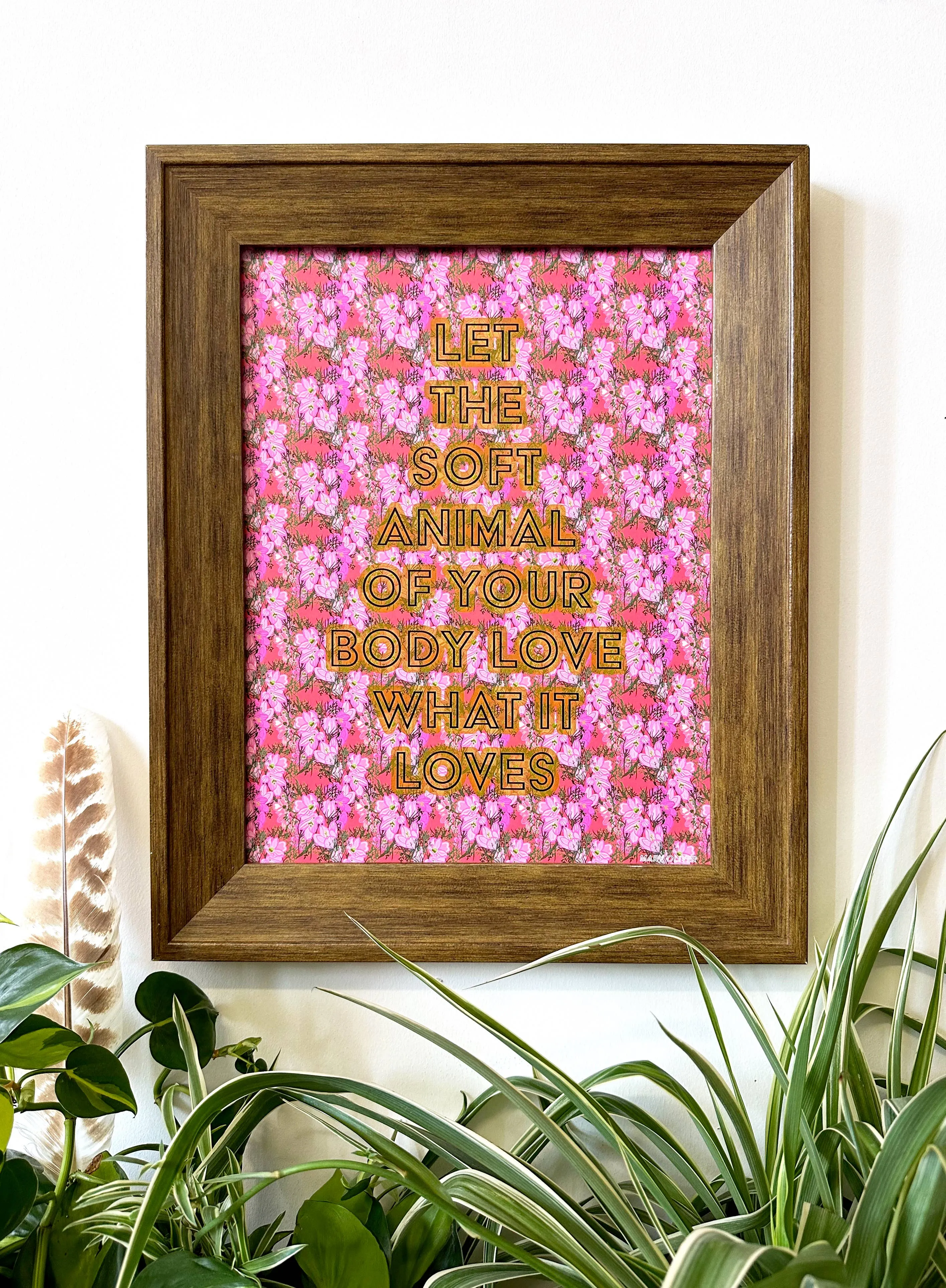 From Wild Geese by Mary Oliver-11 x 14 print